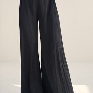 VENUS Black Wide-Leg Pants